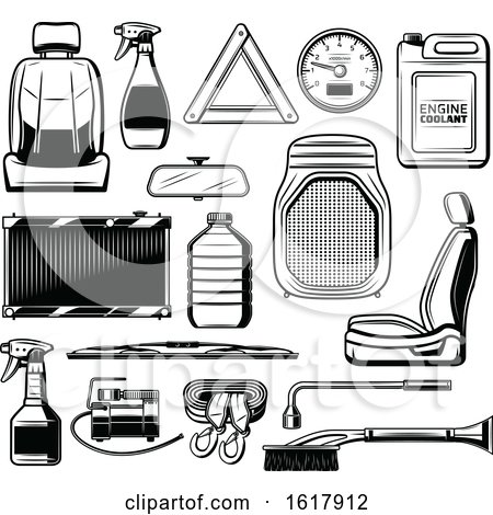 Black and White Automotive Design Elements by Vector Tradition SM