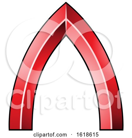 Red Glossy Letter a with a Dark Outline by cidepix
