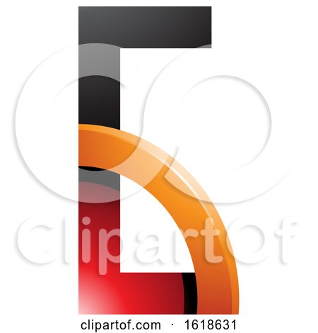 Red and Orange Letter G with a Glossy Quarter Circle by cidepix
