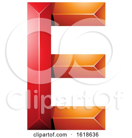 Red and Orange Pyramid like Letter E by cidepix