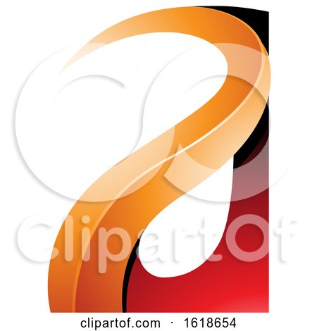 Red and Orange Curvy Embossed Letter a by cidepix