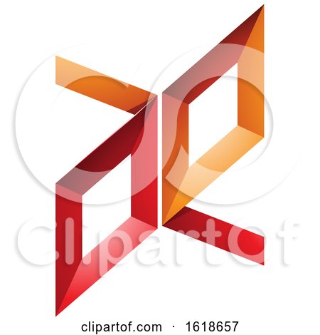 Red and Orange Frame like Letters a and E by cidepix