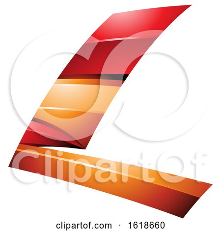 Red and Orange Flying Letter L by cidepix