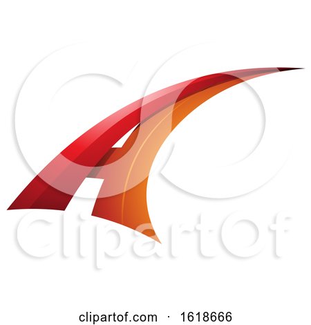 Red and Orange Flying Letter a by cidepix