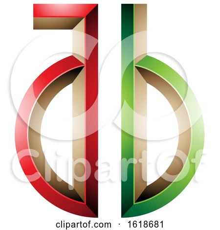 Red and Gree Key like Letters a and B by cidepix
