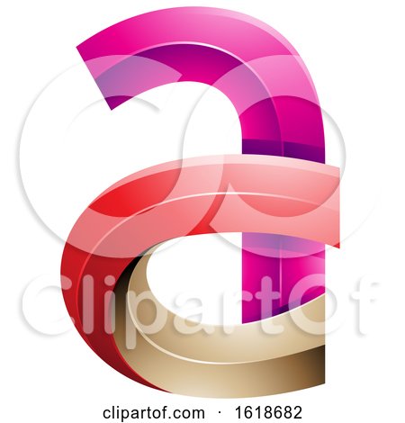 Red and Magenta Letter a by cidepix