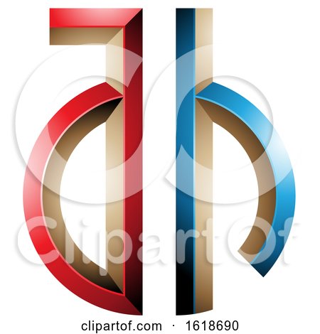 Red and Blue Key like Letters a and H by cidepix