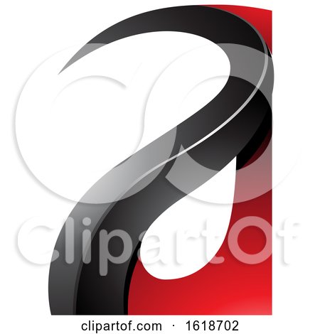 Red and Black Curvy Embossed Letter a by cidepix