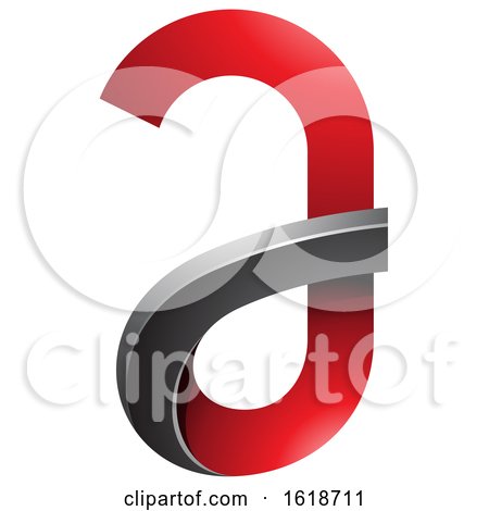 Red and Black Curvy Letter a by cidepix
