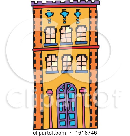 Colorful Building by Cherie Reve