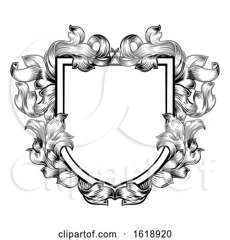 Coat of Arms Crest Family Knight Heraldic Shield by AtStockIllustration