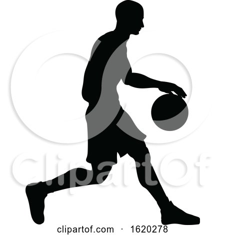 Basketballl Player Silhouette by AtStockIllustration