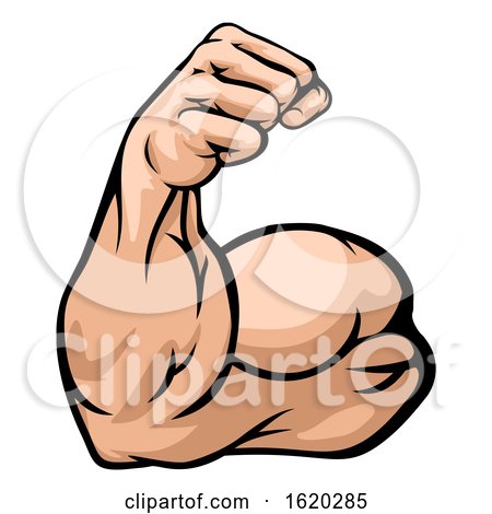 Royalty-Free (RF) Flexing Arm Clipart, Illustrations, Vector Graphics #1