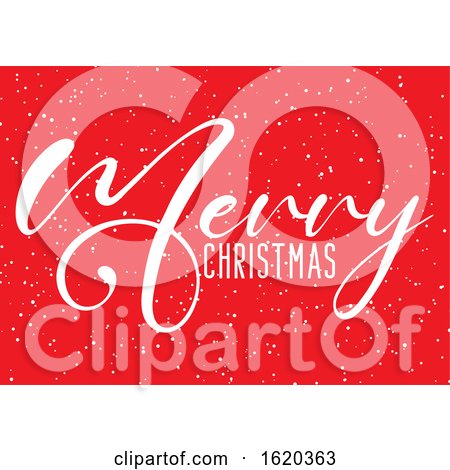 Christmas Background with Decorative Text and Snow Effect by KJ Pargeter