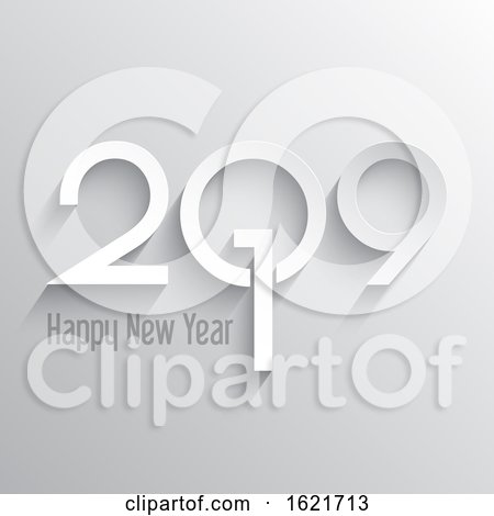 Minimilist Happy New Year Background by KJ Pargeter