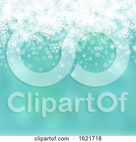 Christmas Background with Snowflake Design by KJ Pargeter
