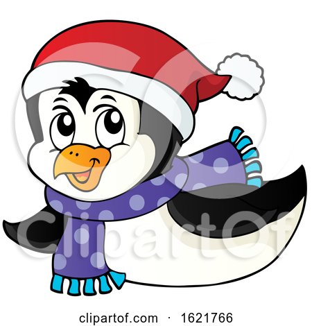 Christmas Penguin by visekart