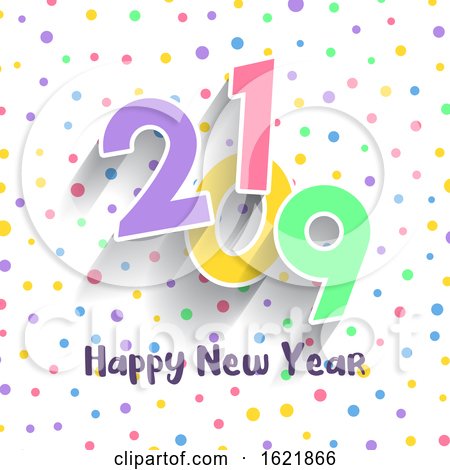 Cute Happy New Year Design by KJ Pargeter