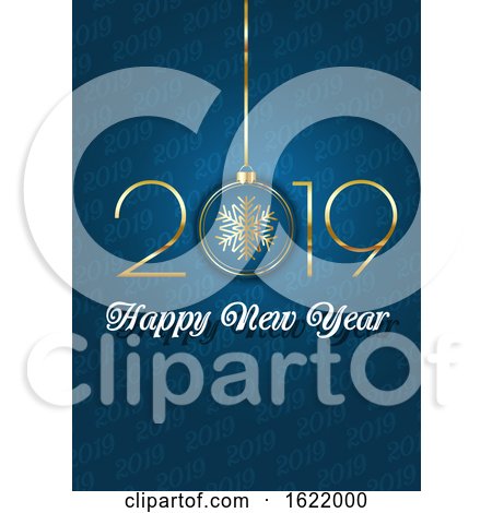 Elegant Happy New Year Background by KJ Pargeter