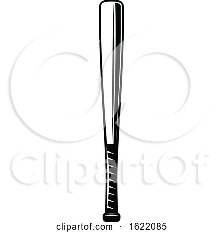 Black and White Baseball Bat by Vector Tradition SM