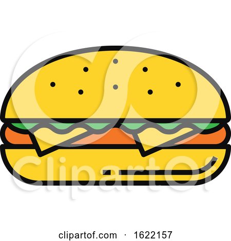 Cheeseburger Food Icon by Vector Tradition SM