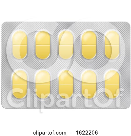 Blister Pack of Pills by Vector Tradition SM