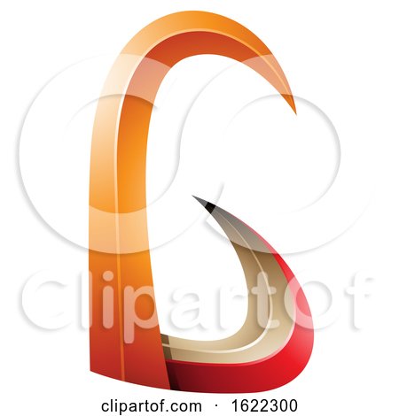 Red and Orange 3d Horn like Letter G by cidepix