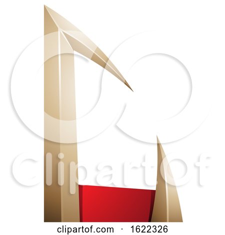 Red and Beige Arrow Shaped Letter C by cidepix