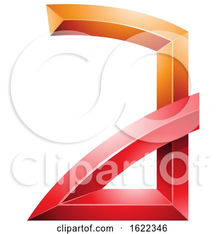 Red and Orange Embossed Letter a with Bended Joints by cidepix