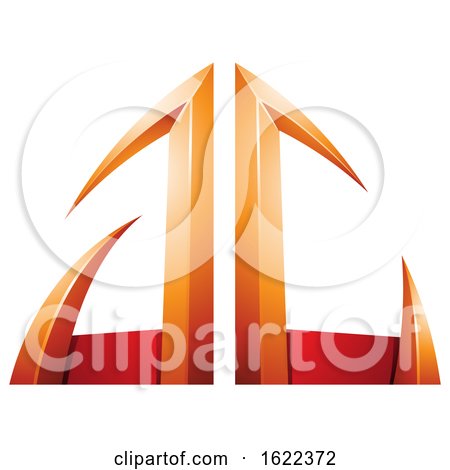 Red and Orange Arrow Shaped Letters a and C by cidepix