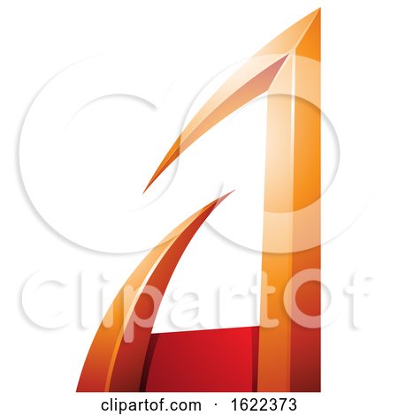 Red and Orange Arrow Shaped Letter a by cidepix