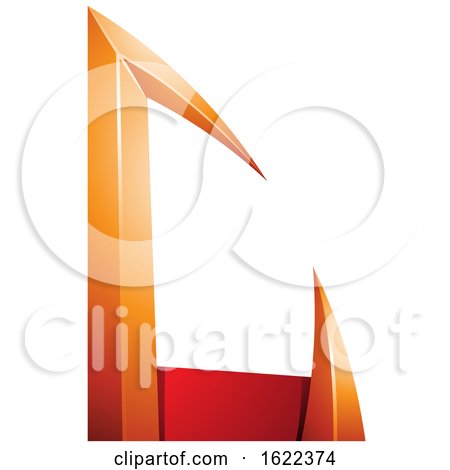 Red and Orange Arrow Shaped Letter C by cidepix