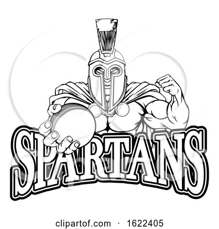 Spartan Trojan Cricket Sports Mascot by AtStockIllustration