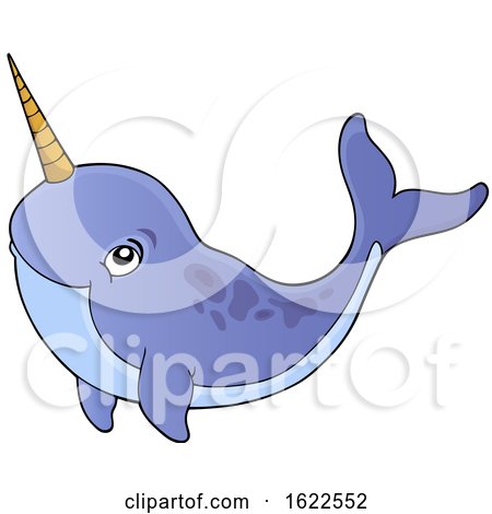 Swimming Narwhal by visekart