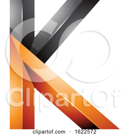 Orange and Black Letter K by cidepix