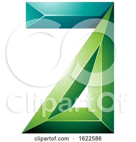 Green and Turquoise Letter a by cidepix