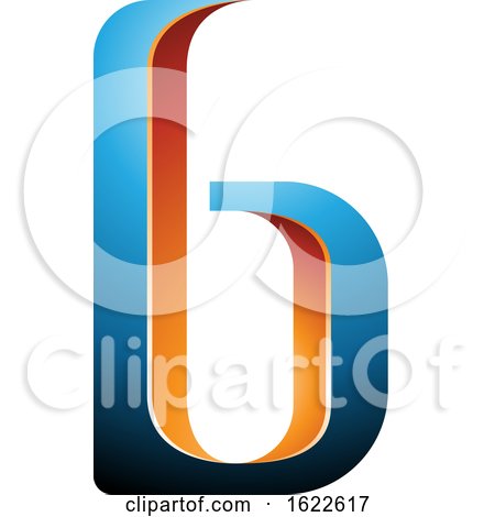 Orange and Blue Letter B by cidepix