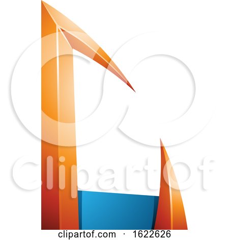 Orange and Blue Arrow like Letter C by cidepix