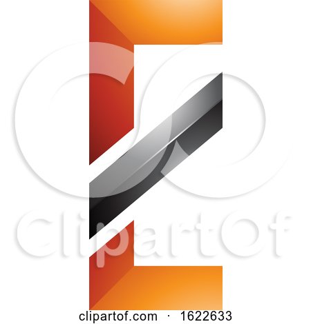 Orange and Black Letter E by cidepix