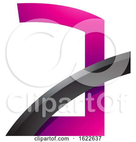 Magenta and Black Letter a with a Glossy Stick by cidepix