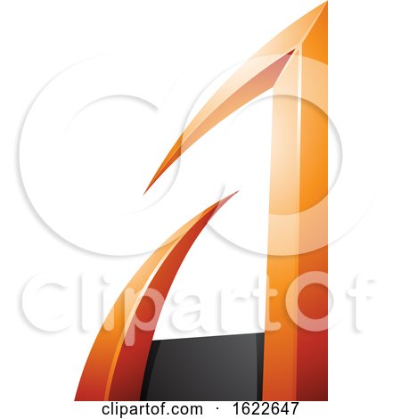 Black and Orange Arrow Shaped Letter a by cidepix
