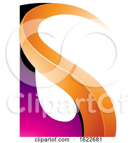 Magenta and Orange Curvy Letter G by cidepix
