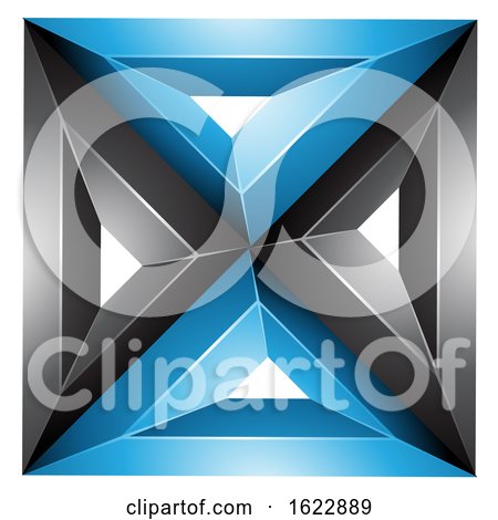 Black and Blue Square by cidepix