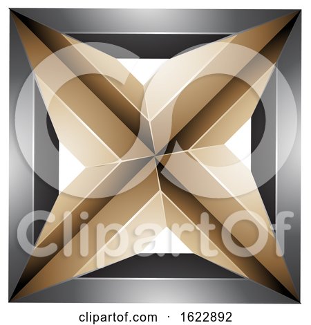 Black and Gold Square by cidepix