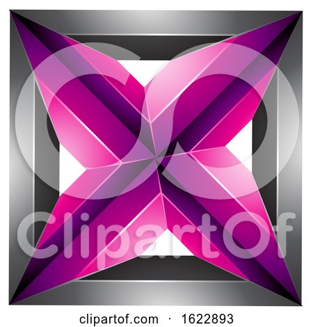Black and Magenta Square by cidepix