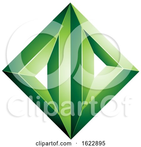 Green Diamond of Triangles by cidepix