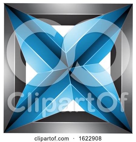 Blue and Black Square by cidepix
