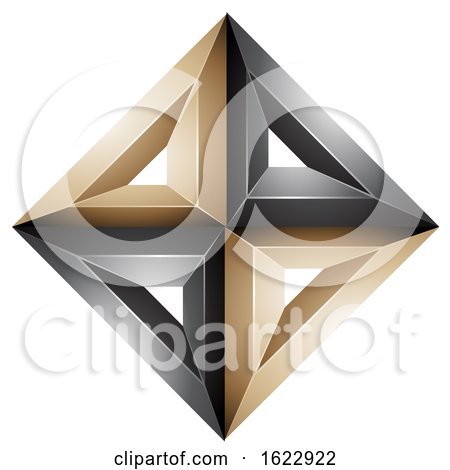 Black and Gold or Beige Diamond by cidepix