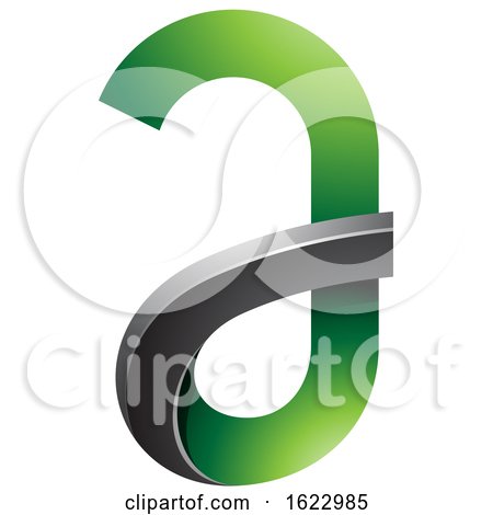 Green and Black Letter a by cidepix