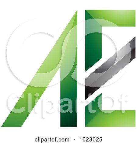 Black and Green Letters a and E by cidepix
